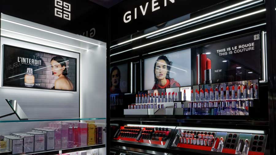 Givenchy Beauty Counter in Central Pharmacy, Cardiff